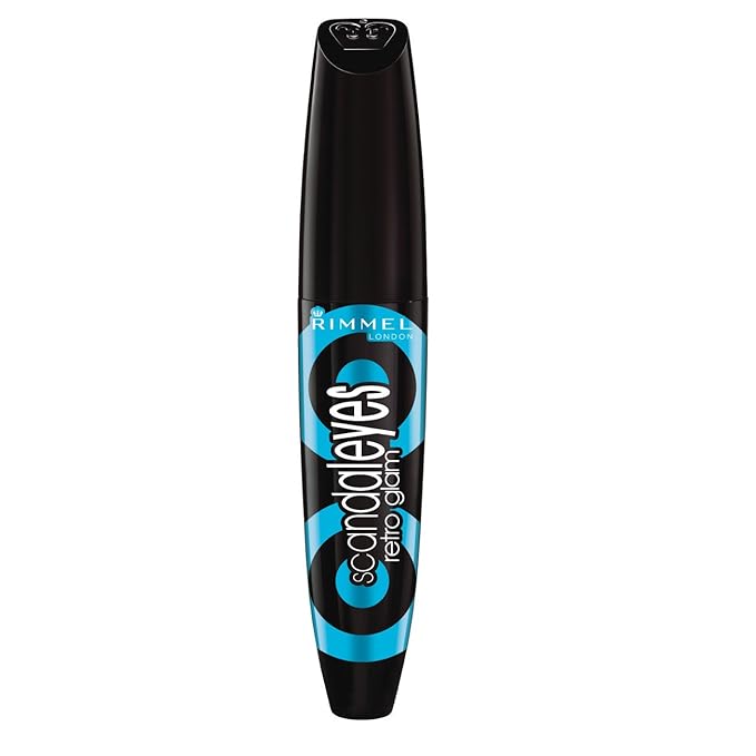 Rimmel London Scandaleyes Retro Glam Mascara, Volumizing, Plumps Lashes, No Clumps, 004, Soft Orchard Carded, 0.4oz