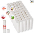DMSKY 50 Pack Lip Balm Unlabeled, Natural Lip Balms Bulk Blank Tube, Lip Balm for Party Favors and Gift Basket Filling, Wedding or Baby Shower-5 Flavors