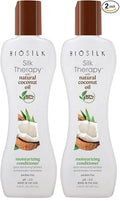 BioSilk Silk Therapy with Natural Coconut Oil Moisturizing Conditioner, Nourishing & Helps Eliminate Frizz, Sulfate, Paraben & Cruelty-Free, 5.64 Oz (Pack of 2)