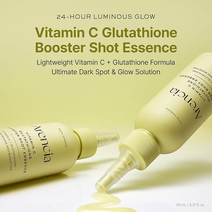 Arencia Vitamin C Glutathione Booster Essence, Facial Essence with Niacinamide, Dark Spot Care, 95 mL/3.21 fl oz