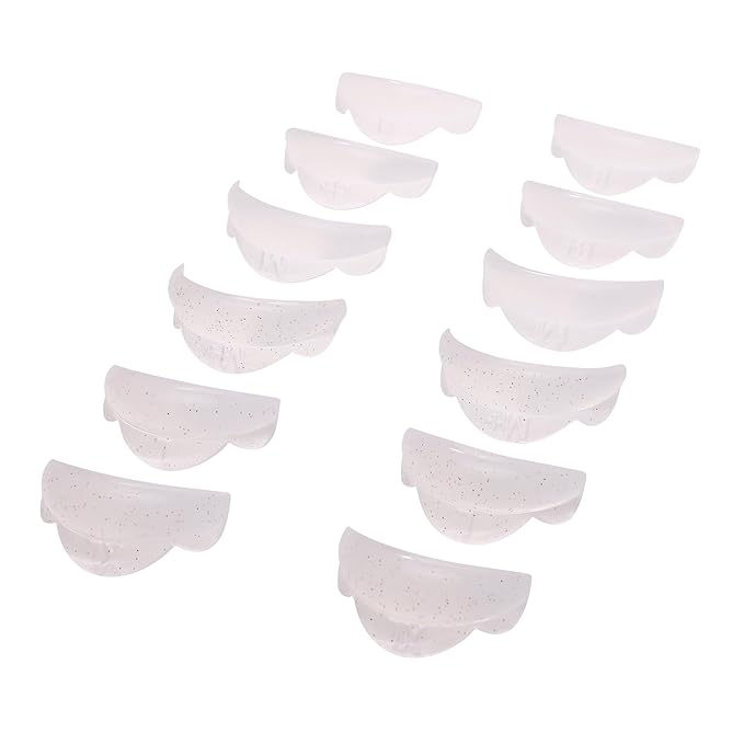 Lash Lift Shield Eyelash Lift Rods Super LC Curl 6 Size 12 Pcs Lash Lift Lamination Pad, Rapid 5 Minute Eyelash Lifting Shields Flexible lash Shield Pads Extreme Perm Rod