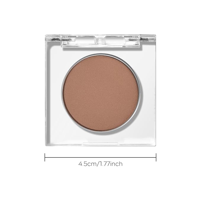 KYDA Single Matte Eyeshadow, Nude Beige Brown Eyeshadow, Ultra-fine Smooth Press Powder, Lightweight Blendable Eyes Shadow, Soft Buildable Color, Daily Matte Brown Eyes Makeup, Warm Sweater