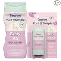 Coppertone Pure and Simple Baby Mineral Sunscreen Lotion SPF 50 (6 Fl Oz) + Baby Sunscreen Stick SPF 50 (0.49 Oz), Hypoallergenic and Fragrance Free