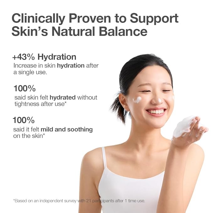 Naisture Be Bare Jelly Ball Cleanser, Daily Face Wash Korean Skin Care Cleanser Ball for Dry Skin with Squalane & Hyaluronic Acid for Skin Hydration and Moisturizing - Fresh Aqua (1.41oz)