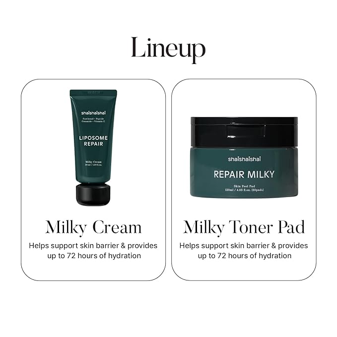 shaishaishai REPAIR MILKY Skin Peel Toner Pads, Gentle Exfoliating with PHA 2%, Rice Extract, Vegan Formula, Prequel Skincare, Korean Skincare, 60 pads