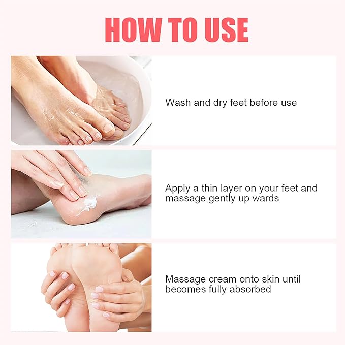 Grospe 12% Urea Hydrating and Anti-Cracking Foot Moisturizer Cream, Peach Hand and Foot Cream with Honey Hydrates and Repairs Dry Cracked Heels and Feet Women or Men 5.07oz