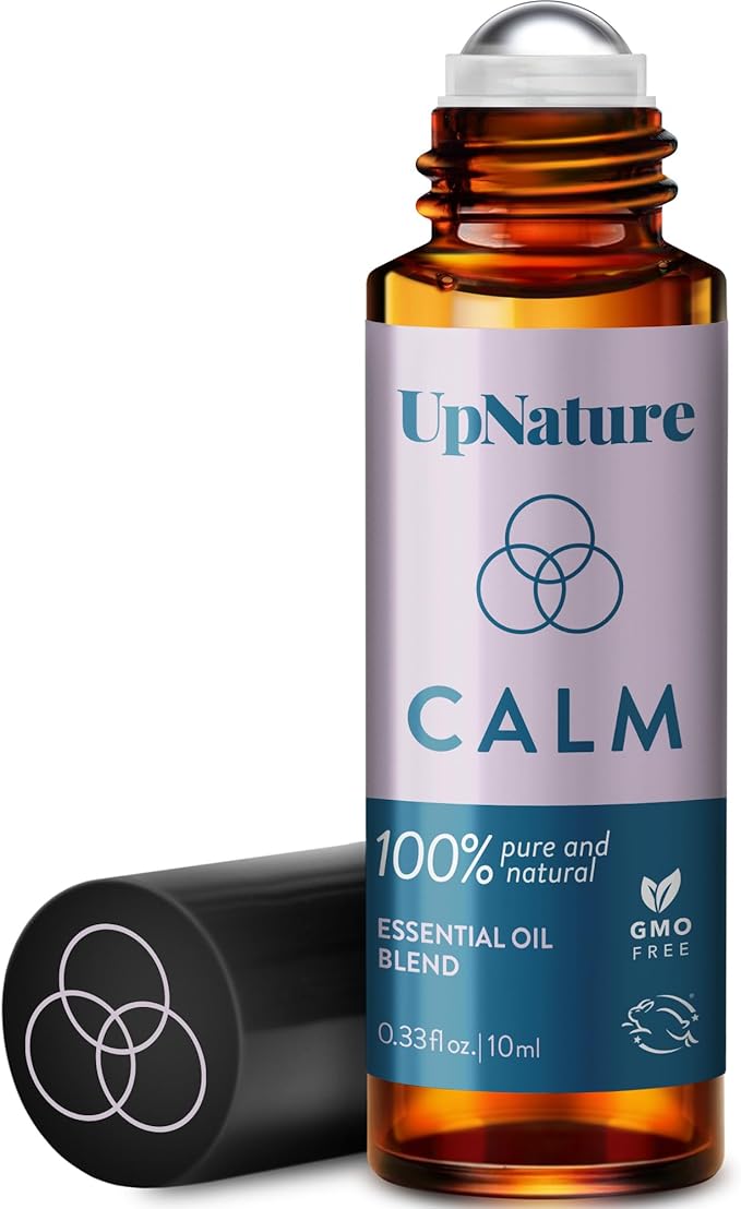 UpNature Calm Essential Oil Roll On – 100% Natural Aromatherapy for Relaxation - Nurse Essentials for Work, Nurses Week Gifts - Self Care Gifts for Women