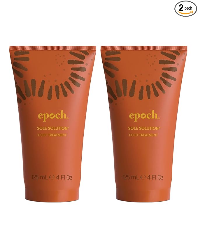 Nu Skin Epoch Sole Solution Foot Treatment | Intensive Moisturizing Cream for Dry Feet, Rough Skin & Heels | Softens Calluses With Natural Papain, Urea, Baobab & Allantoin | 4 oz | 2 Pack
