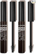 L.A. COLORS Browie Wowie Tinted Brow Gel, Dark Brown CBG413 (Pack of 2)