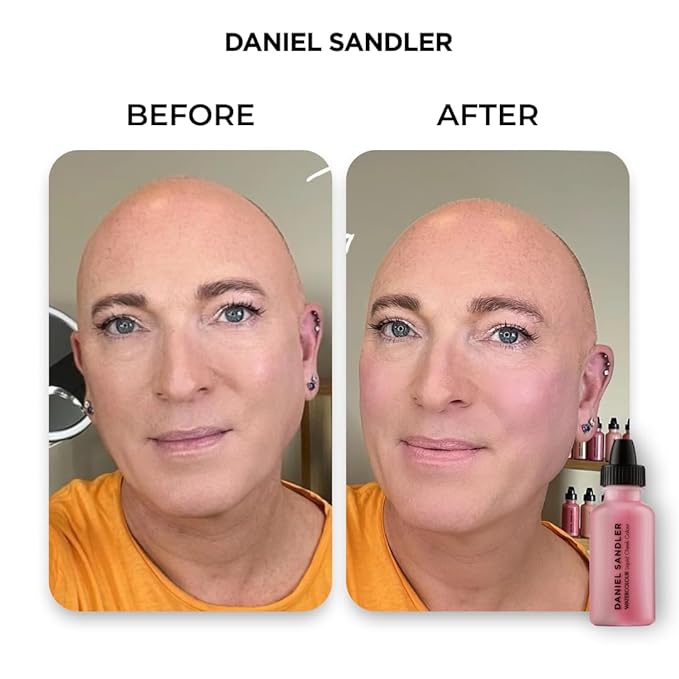 Daniel Sandler Watercolor Liquid Blush — Buildable, Blendable & Long-Lasting Liquid Blush for Cheeks, Lips, & Eyes — Lightweight & Water Resistant — For All Skin Types — Flush