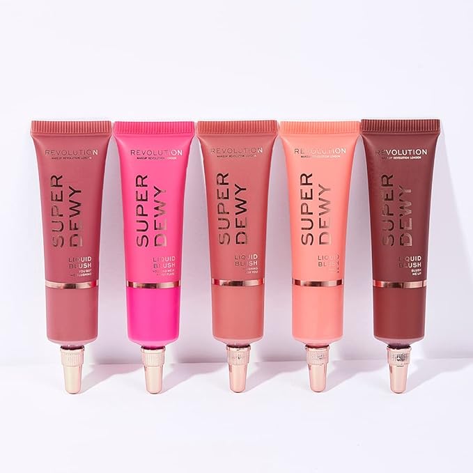 Revolution, Superdewy Liquid Blush, Richly Pigmented & Buildable, Blendable Formula, You Got Me Blushing, 0.5 fl oz