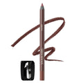 Plum Gel Eyeliner Pencil for Mature Eyes, Smooth Glide, No Tugging or Pulling for Soft & Natural Look, Waterproof Smudge-Proof Long-Lasting with Sharpener