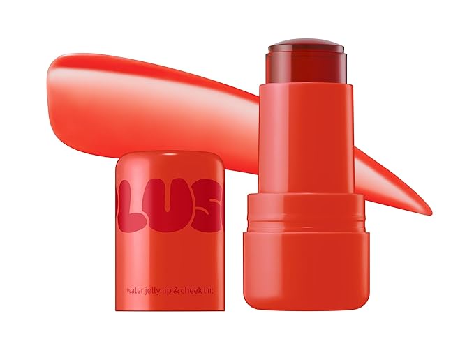 Elensilia Plush Water Jelly Lip & Cheek Tint – 10g (0.35oz) | Lightweight & Buildable Tint for a Natural, Fresh Glow (Water Melong)