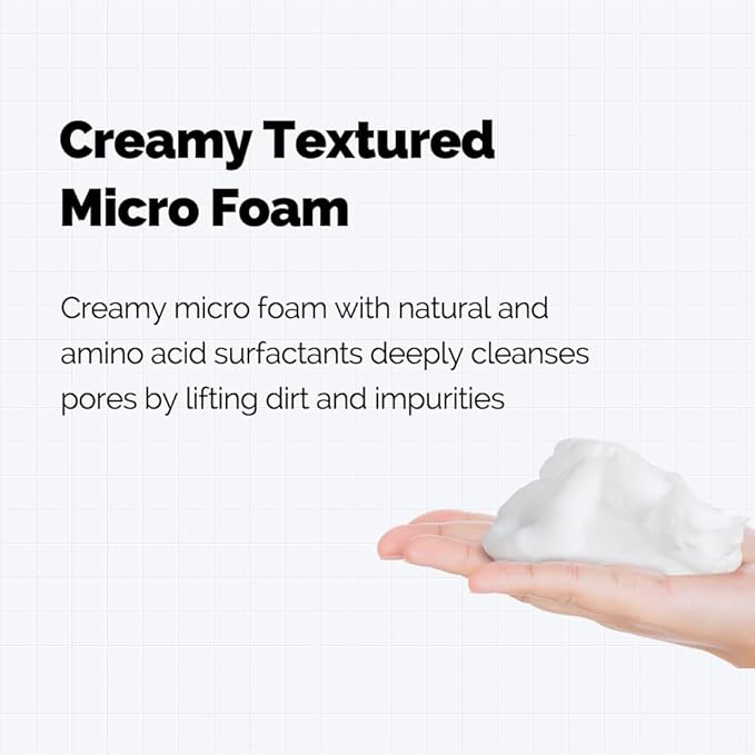 IASO Dr DERMA ACTION FOAM CLEANSER | Clear Cleansing Foam, Time-Saving Two-In-One Formula Cleanser, Whipped Foam and Protein-Digesting Enzyme Powder, Korean Skin Care, 4.3 oz