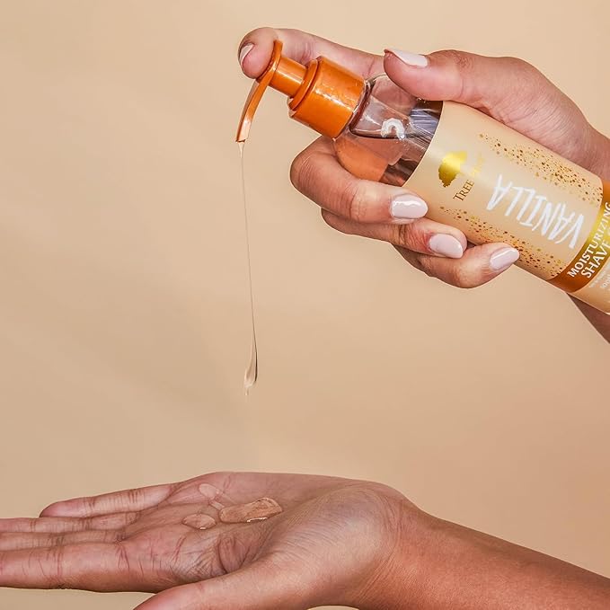 Tree Hut Vanilla Moisturizing Shave Oil, Hydrating Gel-to-Oil Formula for a Close, Smooth Shave, Made with Shea Butter, For All Skin Types, 7.7 fl oz