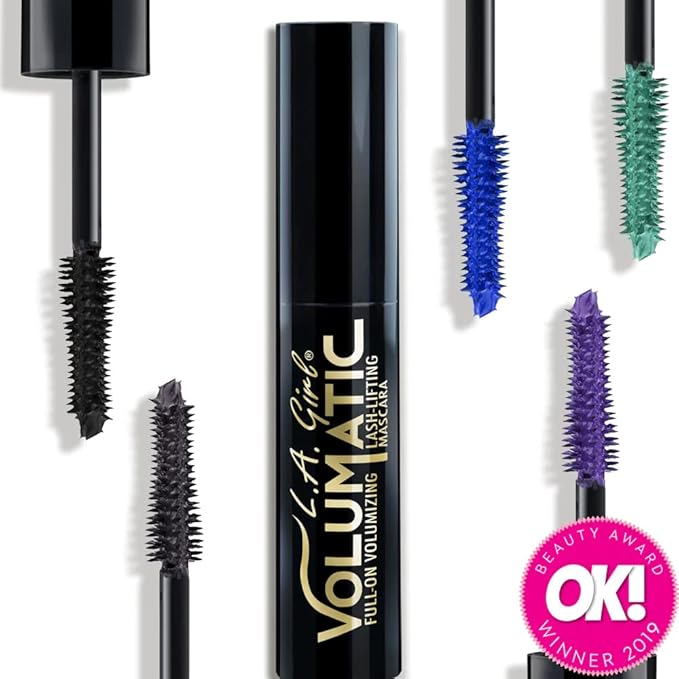 L.A. Girl Volumatic Mascara, Black Brown GMS652 (Pack of 2)