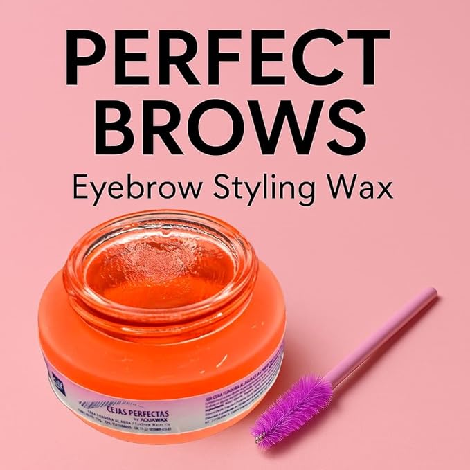 SLIK Perfect Brows Wax 0.5oz – Clear Eyebrow Styling Gel for Long-Lasting Hold, Water-Based Formula for Natural Look and Sets, Shapes & Defines All Brow Types