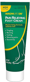 MagniLife DB Pain Relieving Foot Cream, 8 Oz Tube, Calming Relief for Burning, Tingling, Shooting & Stabbing in Feet & Legs, Moisturizing & Hydrating Foot Cream Suitable for Diabetic & Sensitive Skin