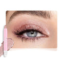 2in1 Shimmer Cream Eye Shadow Stick - Rose Shimmer, Eyeliner Pencil Eyeshadow Palette Makeup, Waterproof Long Lasting Brightener, Crease Proof & Smudge Resistant, Cream Eyeshadow with Built-in Smudger