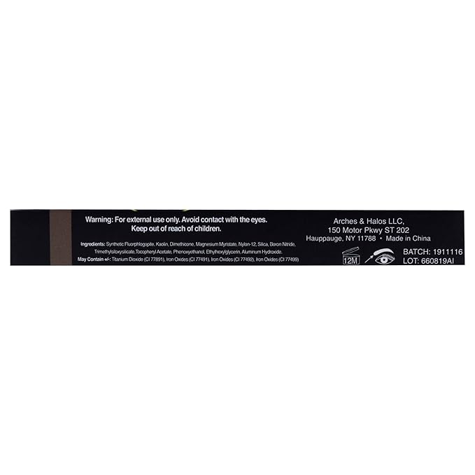 Arches & Halos Duo Luxury Brow Powder - Two-for-One Versatile Compact Powder - Get Full, Defined Brows - Vegan and Cruelty Free Makeup - Charcoal - 0.88 oz