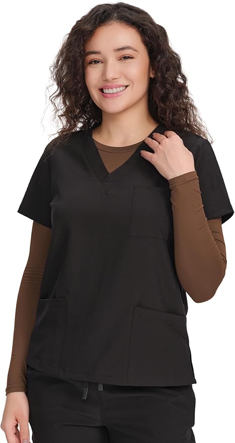 COZYFIT Scrub Undershirts Long Sleeve Women - Underscrub Comfort Tee