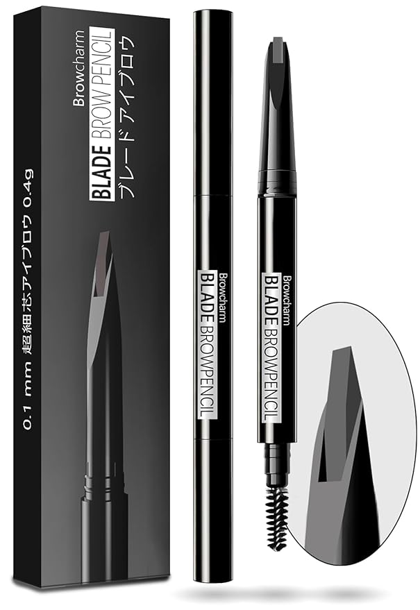 MAVENI Browcharm Microblading Eyebrow Pencil for Women,0.1mm Ultra-Fine Mechanical Pencil,Makeup Brow Definer Waterproof,Draws Tiny Brow Hairs and Fills in Sparse Areas and Gaps (02 Light Grey)