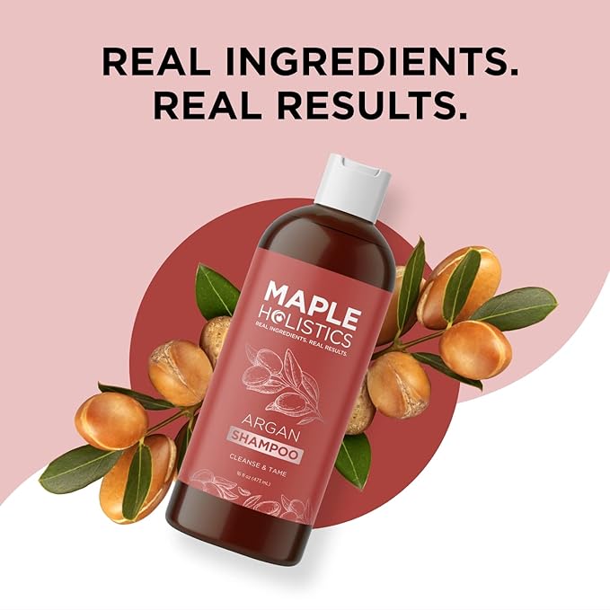Argan Oil Shampoo for Dry Hair - Sulfate Free Shampoo for Damaged Hair and Frizz with Argan Oil for Hair - Volumizing Shampoo for Hair Shine and Volume Featuring Ultra Moisturizing Natural Oils
