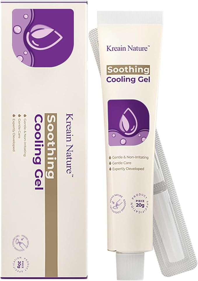Soothing Cooling Gel for Anal Skin Care, Hemorrhoid Cream for Itching, Swelling, Burning and Discomfort Relief - 0.7Oz Tube (1)