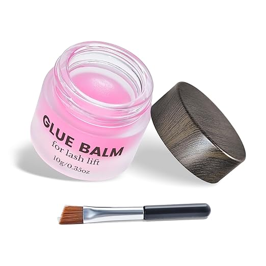 Libeauty Lash Lift Balm Glue Strong Sticky Lash Lift Adhesive Latest Gentle Formula Eyelash & Eyebrow Perm Glue Balm Brow Lamination Gel 10G/0.35OZ