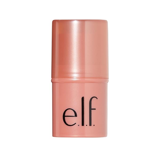 e.l.f. Monochromatic Multi Stick, Travel-Sized Luxuriously Creamy & Blendable Color, For Eyes, Lips & Cheeks, Vegan & Cruelty-Free, Glistening Peach, 0.17 Oz