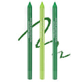 3PCS Green Eyeliner Pencil Set Colorful Metallic Glitter Eyeliner Pen,Shimmer Eye Shadow Pencil Professional Eye Liner Makeup Kit - Set B