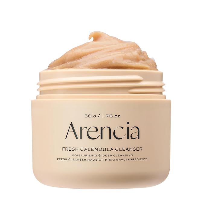 ARENCIA Calendula Rice Mochi Fresh Cleanser - Moisturizing & Deep-Cleansing (1.76oz)