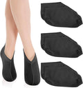 3 Pairs Foot Moisturiser Socks Overnight, Spa Cotton Socks for Foot Cream, Lotion Sock for Moisturising for Dry Feet Care, Moisturising Sock for Cracked Heel Repair Women Men (Black)