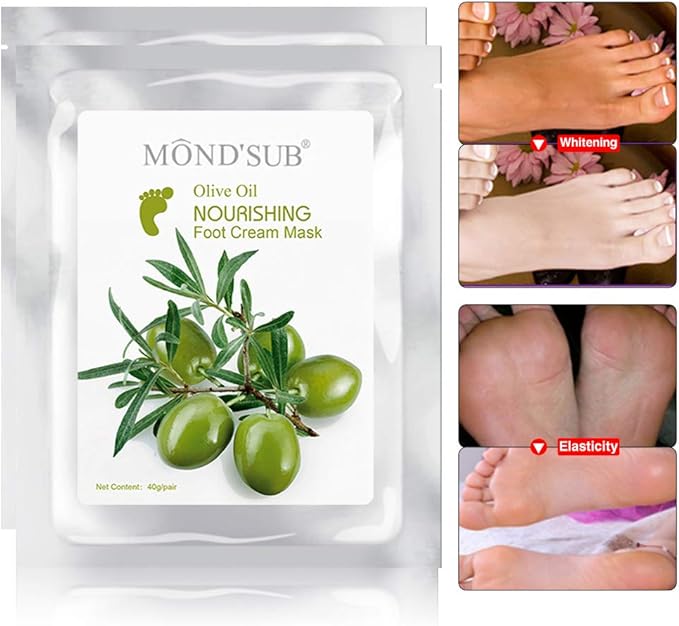 [5 Value Pairs] MOND'SUB Moisturizing Foot Mask Olive Oil