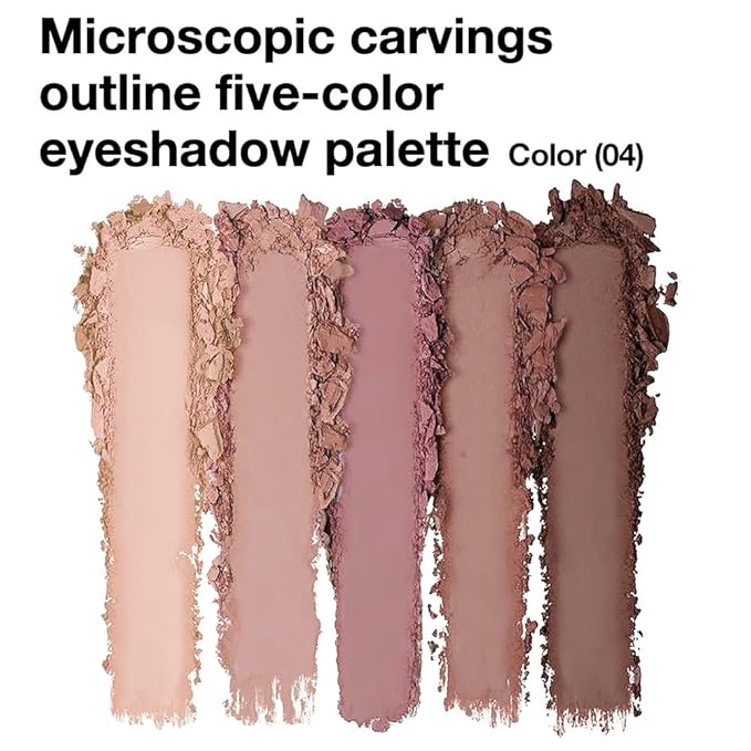 5 Color Matte Rose Nude Eyeshadow Palette, Dusty Rose Mauve Pink Cocoa Brown Neutral Shades, Highly Pigmented Blendable Long Lasting for Daily Natural Makeup, Soft Glam & Mature Eyes, Sombra de Ojos 4