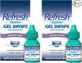 Refresh Optive Gel Drops Lubricant Eye Gel for Dry Eyes, 0.33 Oz Sterile (Pack of 2)