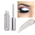 Liquid Eyeshadow 12 Colors Long Lasting Waterproof Shining Shimmer Glitter Eyeline liquid Matte Eyeshadow,Girls Silver Liquid Eyeshadow for Party Festival Makeup Beauty (ice)