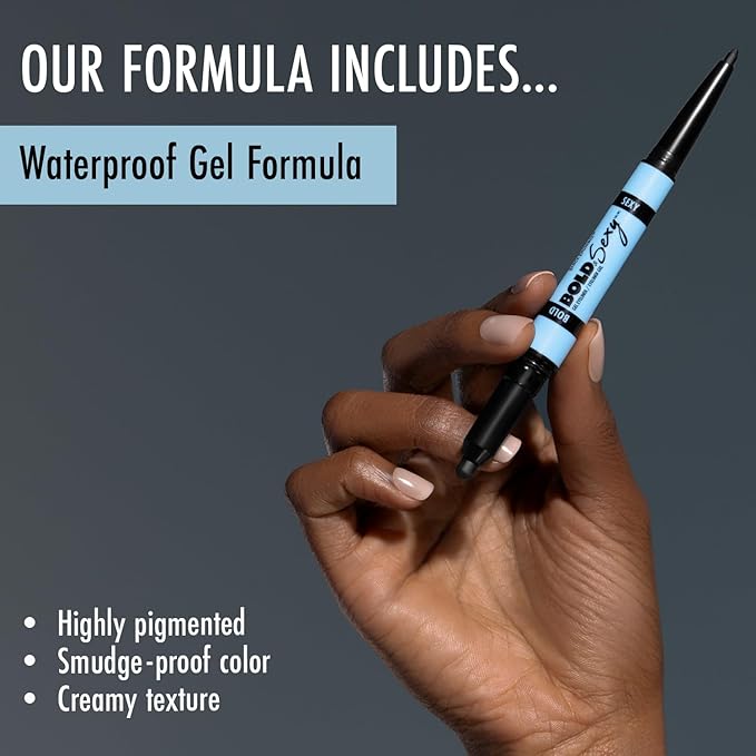 Black Radiance Bold & Sexy Gel Eyeliner,Waterproof Dual-Ended Retractable, Buildable & Blendable Smudge-Proof Smooth Matte Finish, Cruelty-Free & Vegan- After Hours (Pack of 2)
