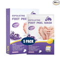 Foot Peel Mask 5 Pack, Exfoliator Peel Off Calluses Dead Skin Callus Remover, Baby Soft Smooth Touch Feet Spa Experience at Home & Gift Ideas - Lavender Scented
