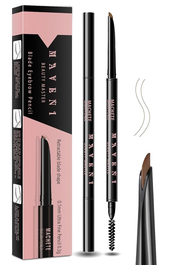 Eyebrow pencils for women,03 Light Brown,0.1mm Ultra-Fine brow pencils,Waterproof,with 2-in-1 Double-Ended Automatic Angled Precision Tip,Built In Spoolie Brush,Longwearing Eye Brow Makeup Pencils