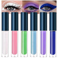 6 Pcs Colorful Matte Liquid Eyeshadow Eyeliner Set, White, Pink, Green, Blue, Purple, Dark Blue, Halloween Stage Clown Children's Makeup, Quick-Drying, Long-Lasting, Waterproof (6Pcs-Matte Colorful 2)