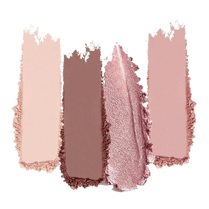 Mivota Professional Eyeshadow Palette, Nude Taupe and Brown Neutral Shades, Velvety Matte and Satin Shimmer Finishes, High Pigment Blendable Colors, Waterproof Long-Lasting Eye Palette, 02, 4 Colors