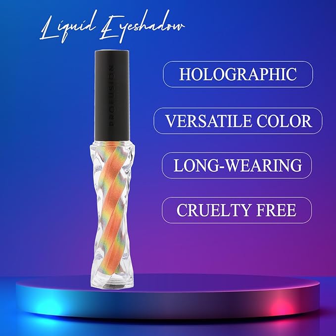 Profusion Cosmetics Chrome Liquid Eyeshadow, Long-Lasting Multichrome Eye Shadow, High-Impact Multi-Dimensional Finish, Light-weight Quick-Drying Formula, Mood Ring