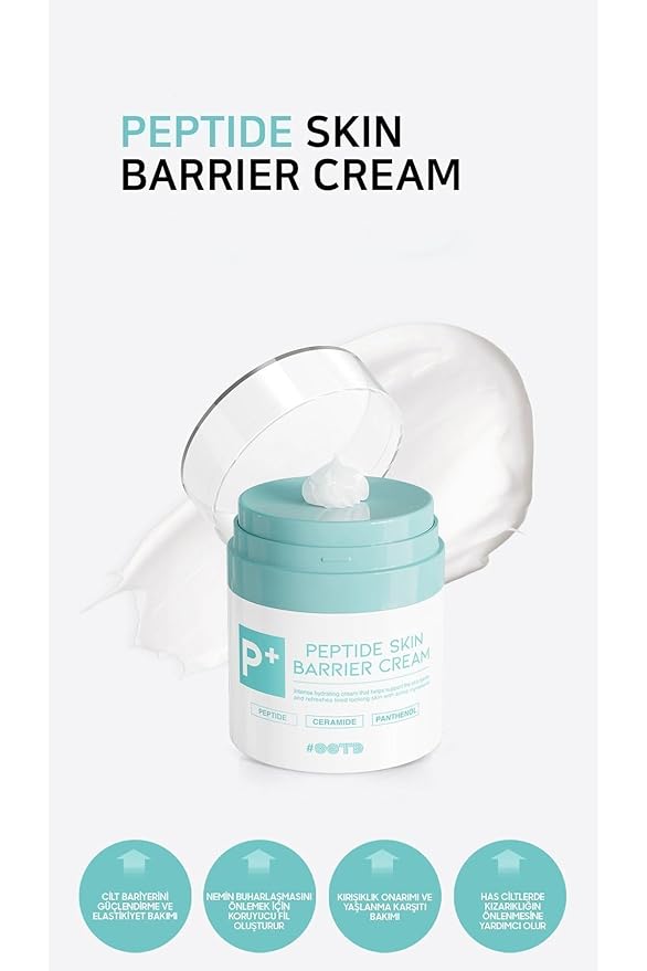 #OOTD Peptide Moisturizer Cream For Face, Dry Sensitive Skin Protection Barrier Cream For Aging Skin, Anti Aging, Hydrating, Peptide, Ceramide, Panthenol (1.69 FL.OZ)