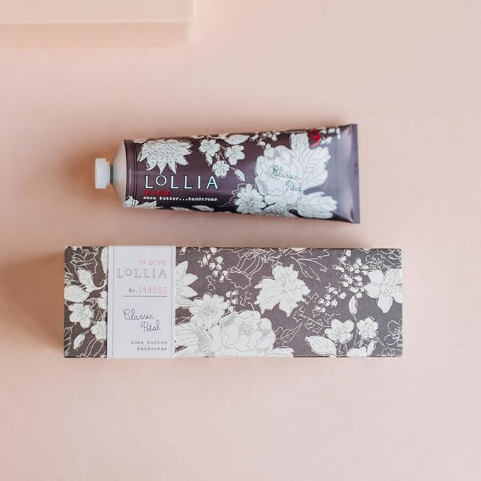 LOLLIA In Love Handcreme, 4 oz. – Classic Petal – Scented Hand Cream for Women, Moisturizing Hand Lotion for Dry Hands, Shea Butter & Cocoa Butter, Quick Absorbing Lotion