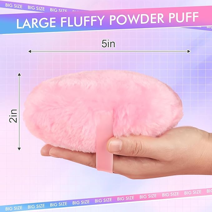 Powder Puff, Body Powder Puff, Extra-Large Powder Puff,Soft Powder Puffs for Body Powder,Triangle Makeup Puff