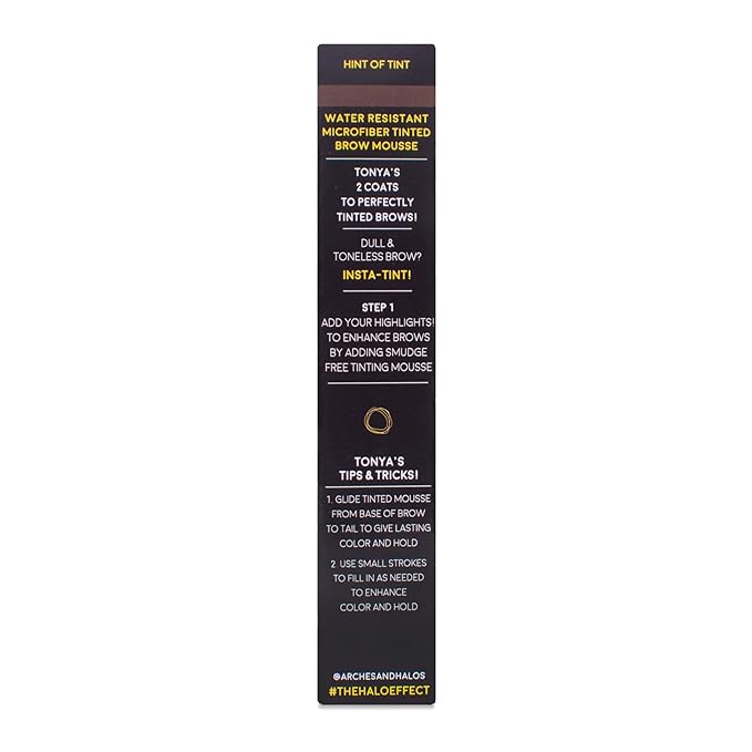 Arches and Halos Microfiber Tinted Brow Mousse - Richly Pigmented Eyebrow Shaper - Water Resistant Filler Pen - Vegan - Espresso - 0.11 oz (Pack of 2)