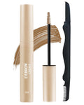 Tinted Eyebrow Gel, Light Brown Waterproof Eye Brow Glue Tinting Kit, Long-Lasting Smudge-proof Transfer-proof, Natural Eyebrow Gel with Brow Razor, gel para cejas Women's Day Makeup for Women-01