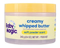 Baby Magic Creamy Whipped Butter, Soft Powder Scent, Helps Keep Skin Feeling Healthy and Baby Soft, Hypoallergenic, 8.4 fl oz.