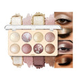 All-in-One Baked Eyeshadow Palette,Face & Eye Makeup with Highlighter Blush Contour,Soft Neutral Low-Saturation Tones,Smooth Blendable Buildable, Long-Lasting Natural Glow,Paleta de Sombras de Ojos 02